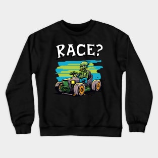 Race? Crewneck Sweatshirt